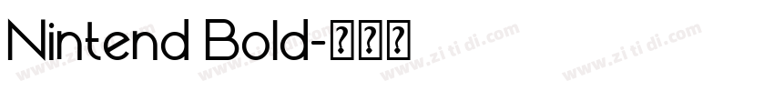 Nintend Bold字体转换